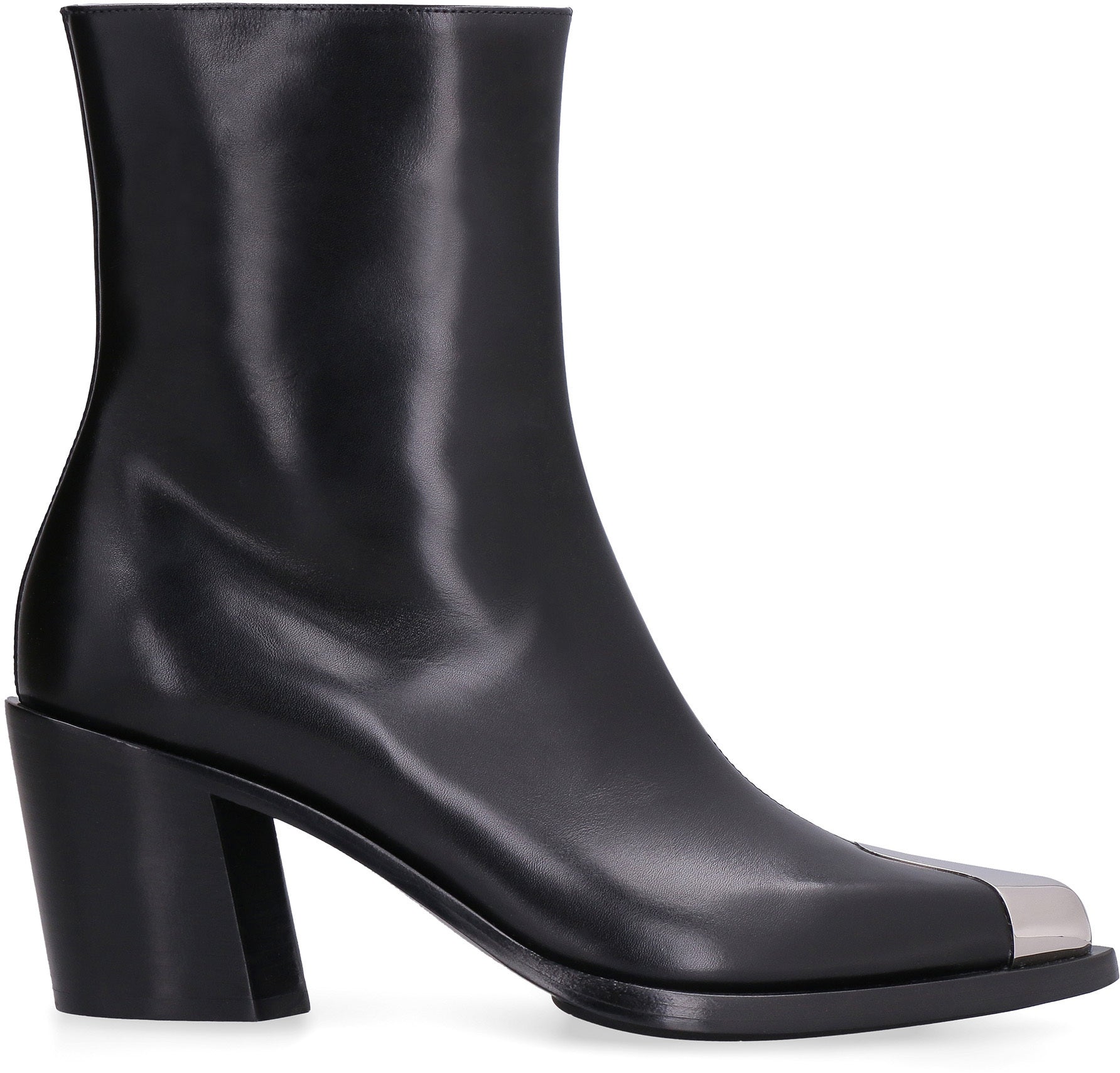 1081 ALEXANDER MCQUEEN PUNK LEATHER ANKLE BOOTS