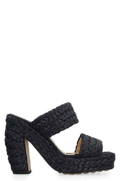 1000 BOTTEGA VENETA CANALAZZO RAFFIA MULES