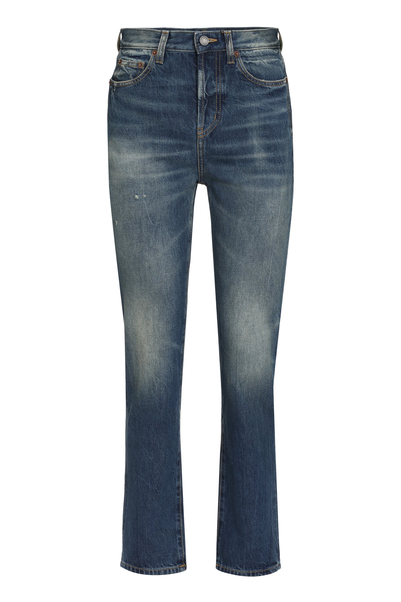 Saint Laurent 5-Pocket Straight-Leg Jeans