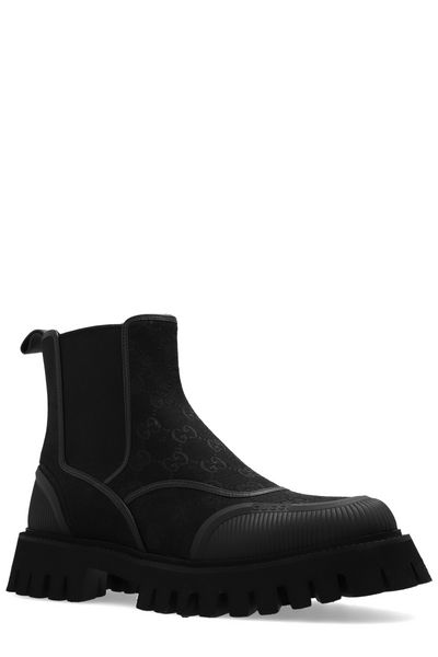 Gucci GG Fabric Ankle Boot