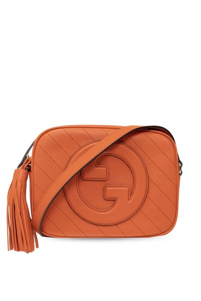 Sylvie top handle leather handbag Gucci Orange in Leather - 35764257