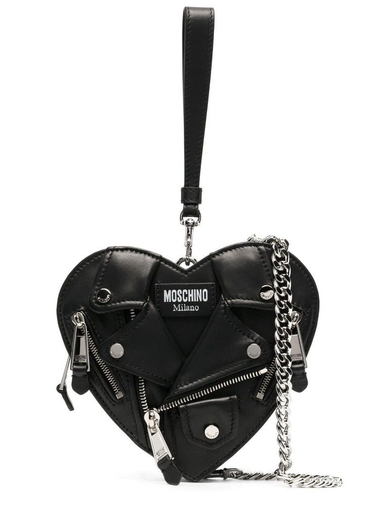 Moschino Couture Black Card Carrier Lanyard - Black Bag