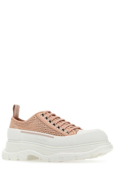 5757 ALEXANDER MCQUEEN OVERSIZED WOVEN LACE UP SNEAKERS