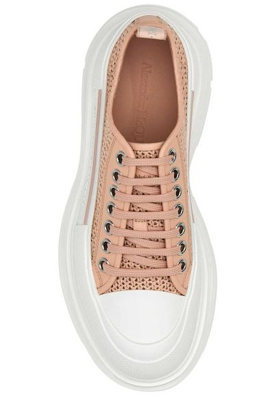 5757 ALEXANDER MCQUEEN OVERSIZED WOVEN LACE UP SNEAKERS