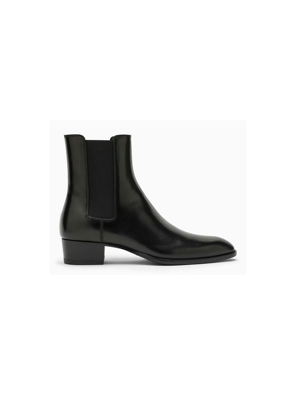 2022 SAINT LAURENT  BROWN LEATHER CHELSEA WYATT BOOTS