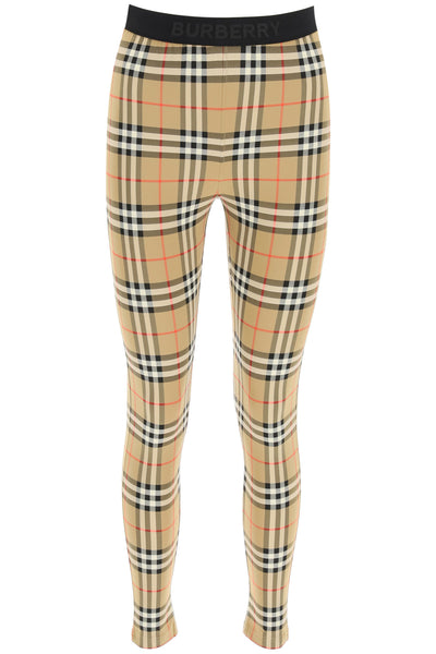 MIXED COLOURS BURBERRY VINTAGE CHECK BELVOIR LEGGINGS (8049478