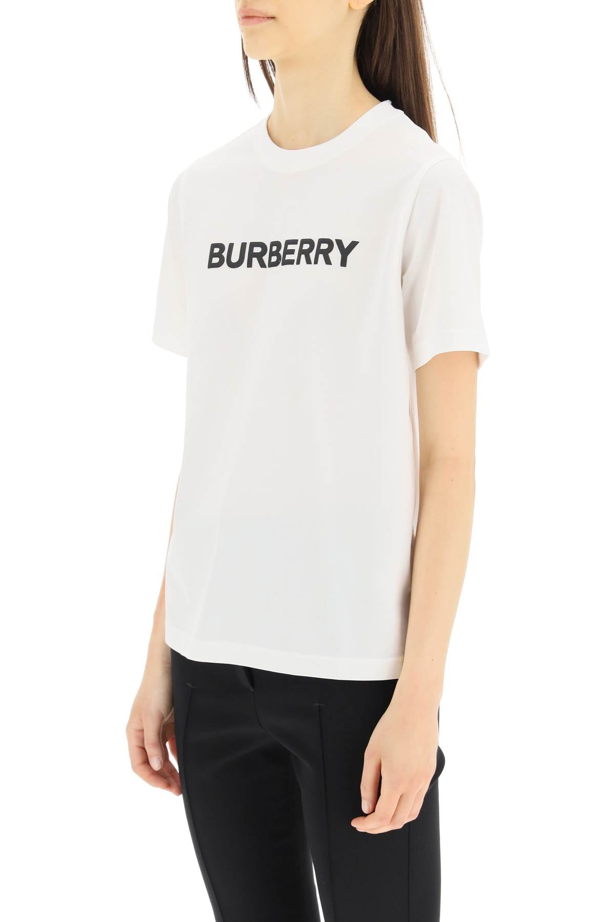 新品 BURBERRY 8063477 A1189 コットンTシャツ XS-