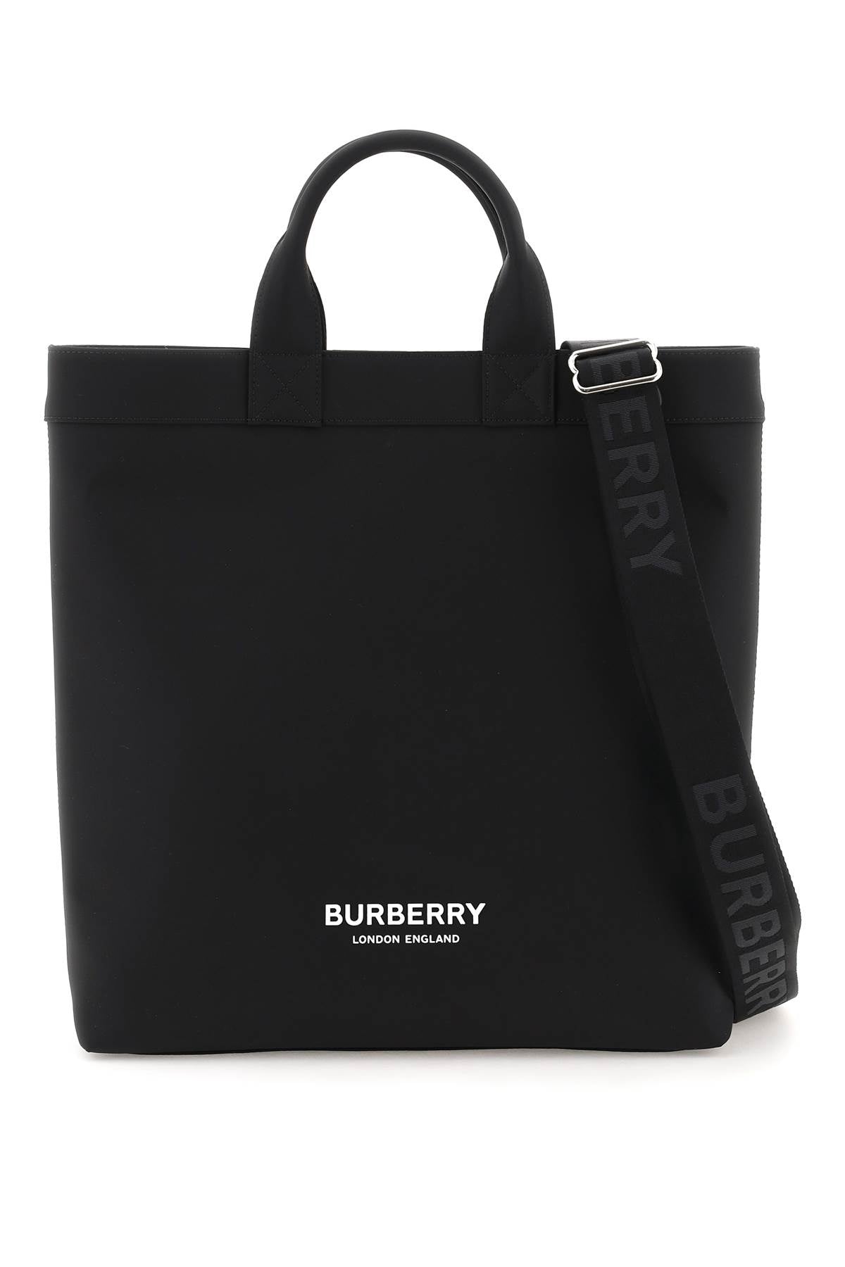 Burberry Nylon Tote Bag With Logo | LOZURI
