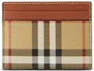 ARCHIVE BURBERRY CHECKPRINT LEATHER CARD HOLDER