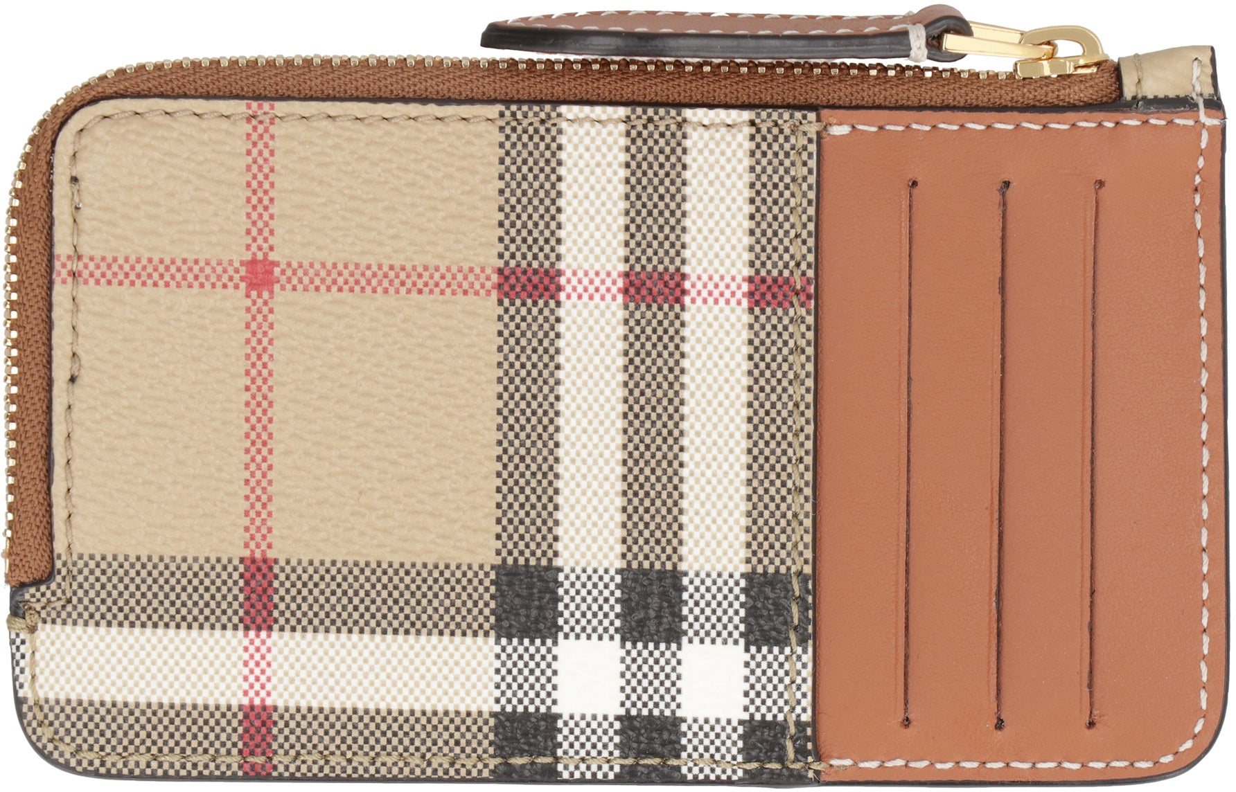 Burberry Checked Motif Card Holder | LOZURI