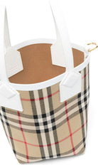 A1464 BURBERRY CHECK MOTIF MINI BUCKET BAG