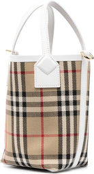 A1464 BURBERRY CHECK MOTIF MINI BUCKET BAG