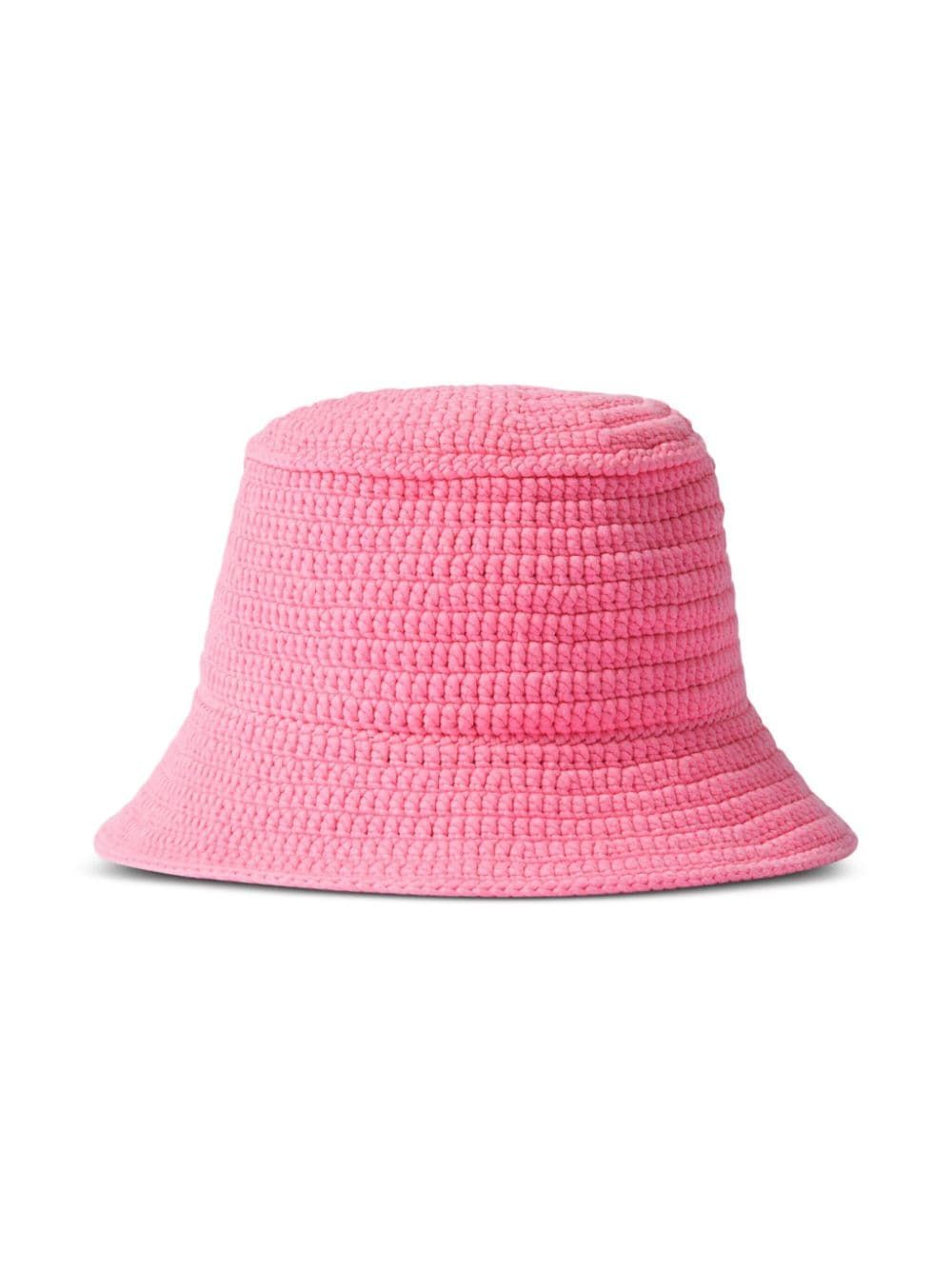 Burberry Pink Logo Bucket Hat