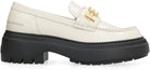 F1IYW FENDI FENDIGRAPHY LEATHER LOAFERS