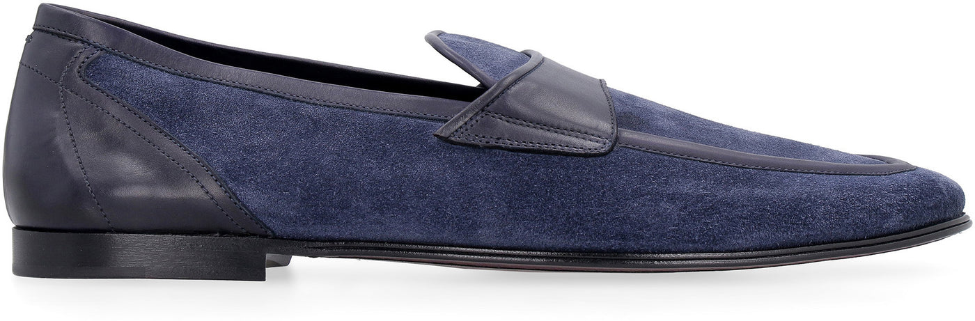 89923 DOLCE & GABBANA SUEDE AND LEATHER LOAFERS
