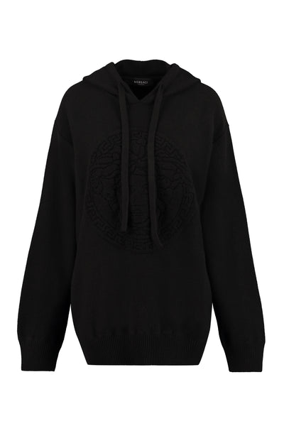 A1008 VERSACE KNITTED HOODIE