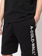 BLACK A-COLD-WALL ESSENTIAL LOGO SWEATSHORT