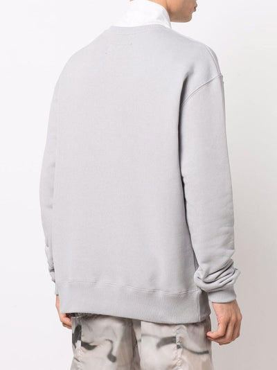 GREY A-COLD-WALL LOGO EMBROIDERED COTTON SWEATSHIRT
