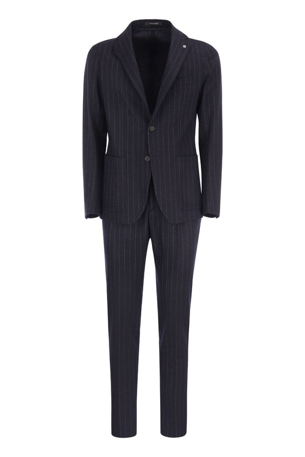 Tagliatore virgin-wool-blend suit - Grey