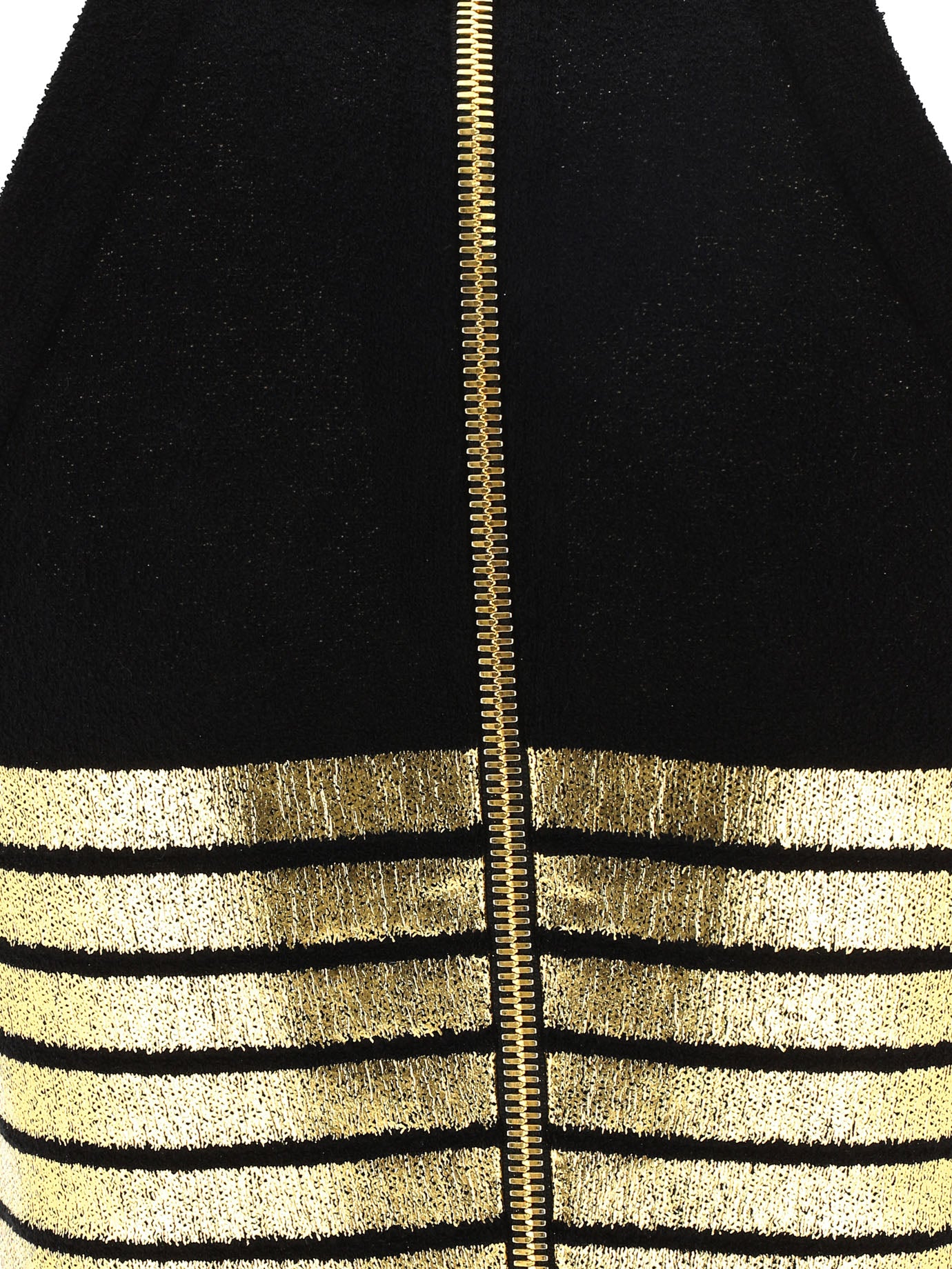 Gold BALMAIN "GOLDEN STRIPE"CROP-TOP