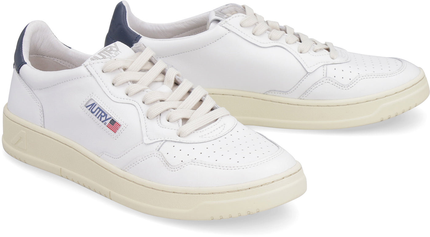 LL12 AUTRY MEDALIST LEATHER LOW-TOP SNEAKERS