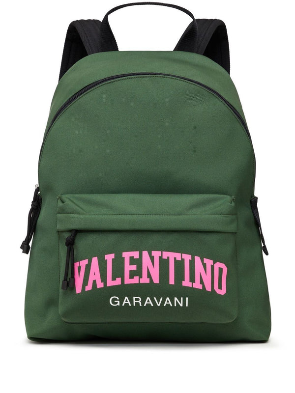 Valentino Garavani Green shopping bag with logo