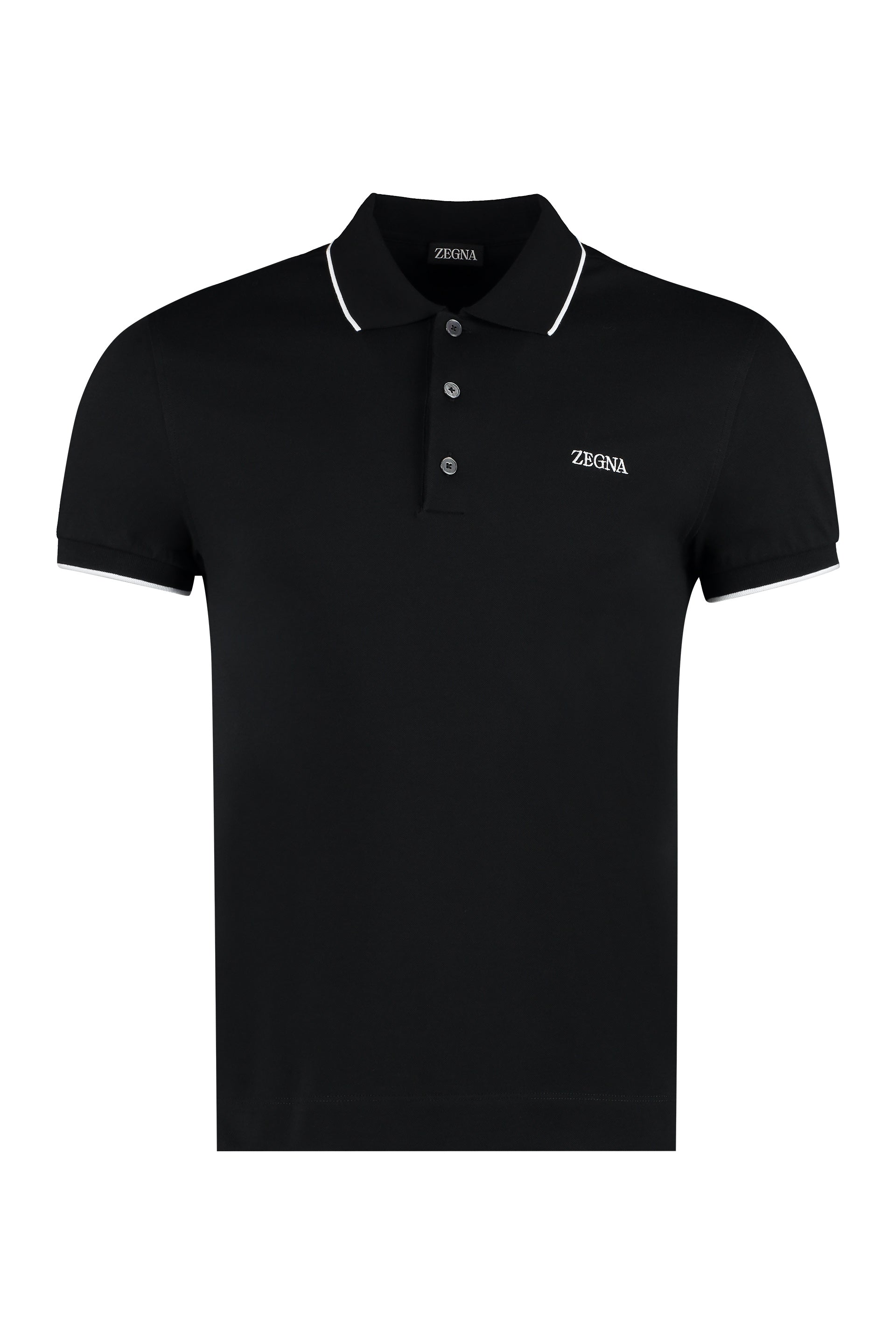 K09 ZEGNA COTTON-PIQUÉ POLO SHIRT