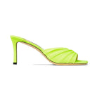 NEON APPLE GREEN JIMMY CHOO BASIL MULE 75