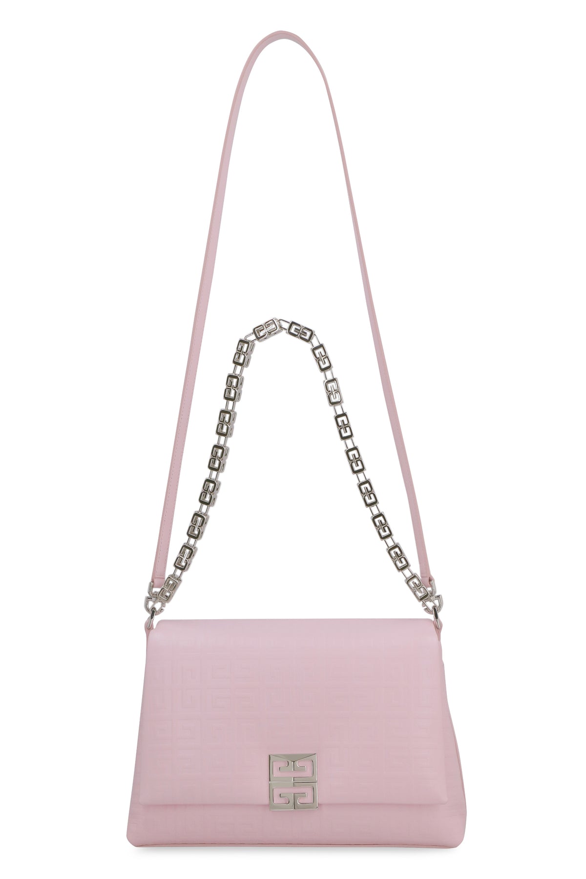 Pink GIVENCHY 4G LEATHER SHOULDER BAG (BB50NUB1J9_674) | LOZURI