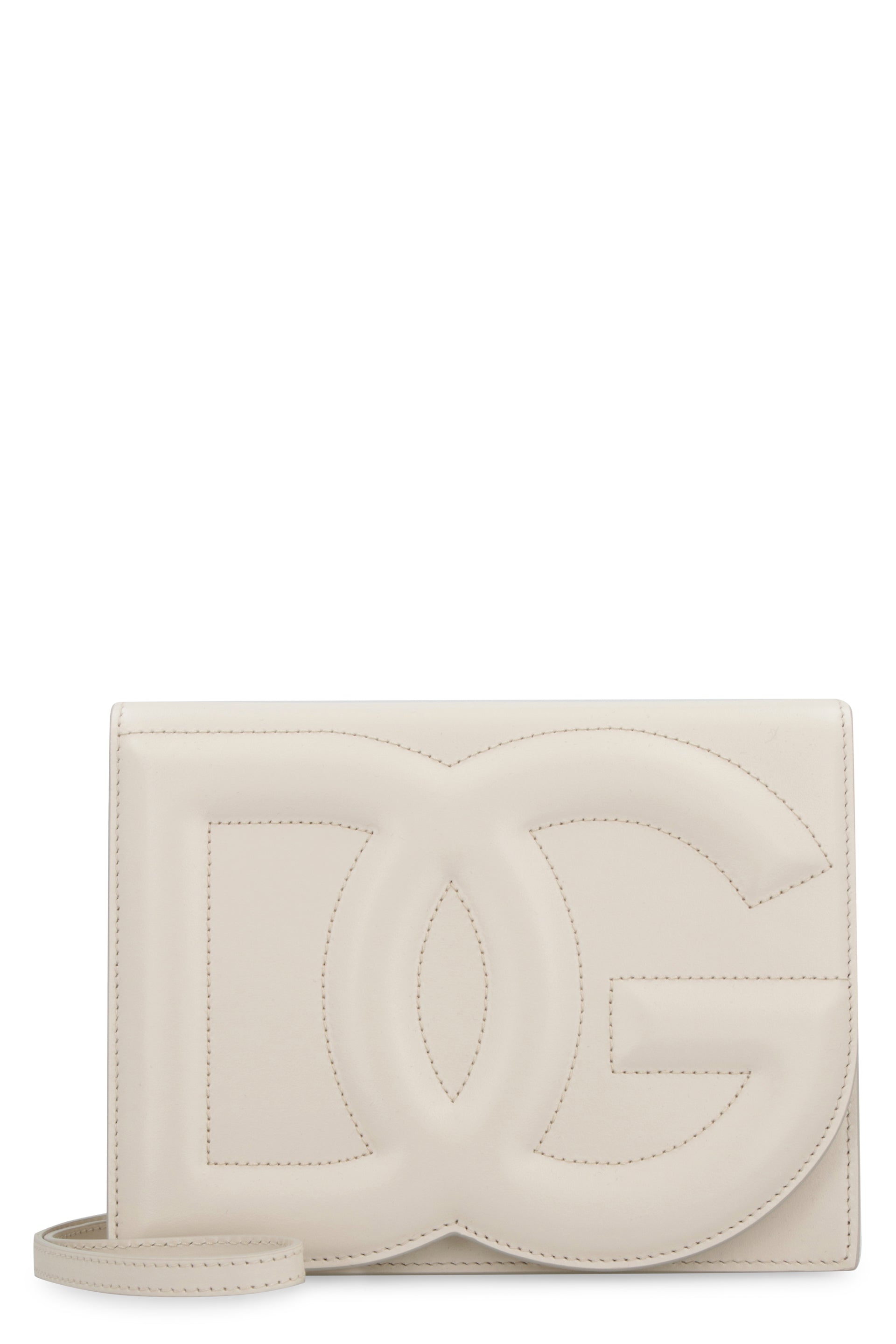 80004 DOLCE & GABBANA DG LOGO LEATHER CROSSBODY BAG