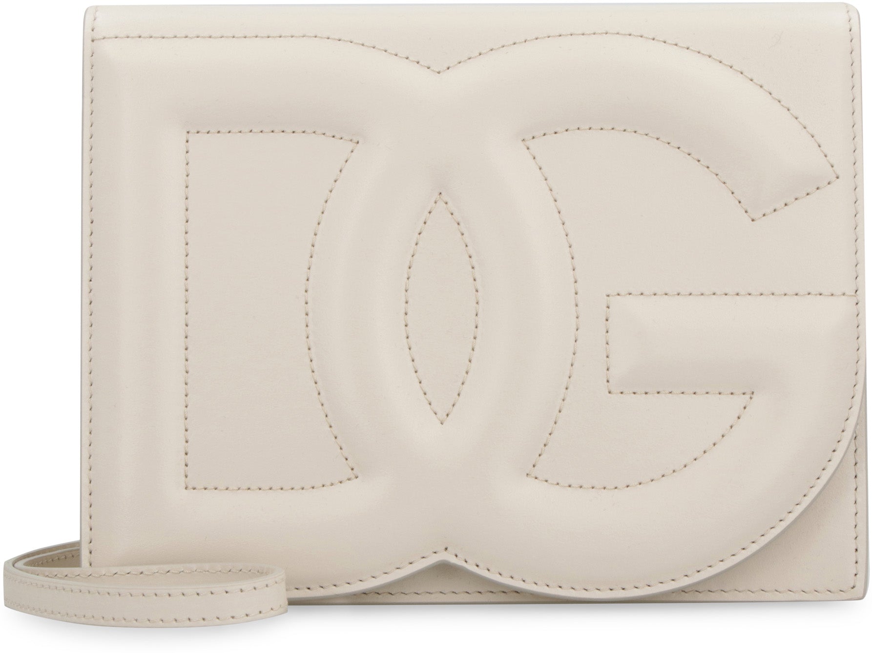 80004 DOLCE & GABBANA DG LOGO LEATHER CROSSBODY BAG