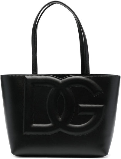 AW57680999 DOLCE & GABBANA DG LOGO SMALL LEATHER TOTE BAG