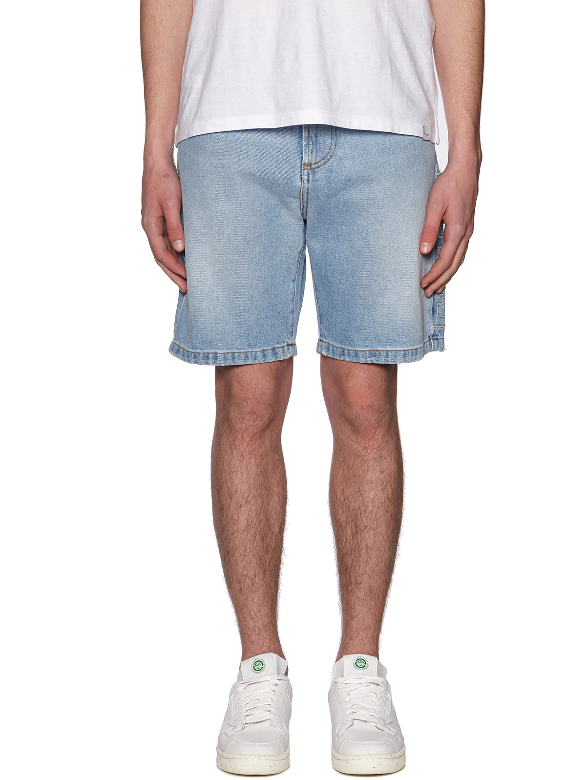 Light blue GCDS DENIM BERMUDA