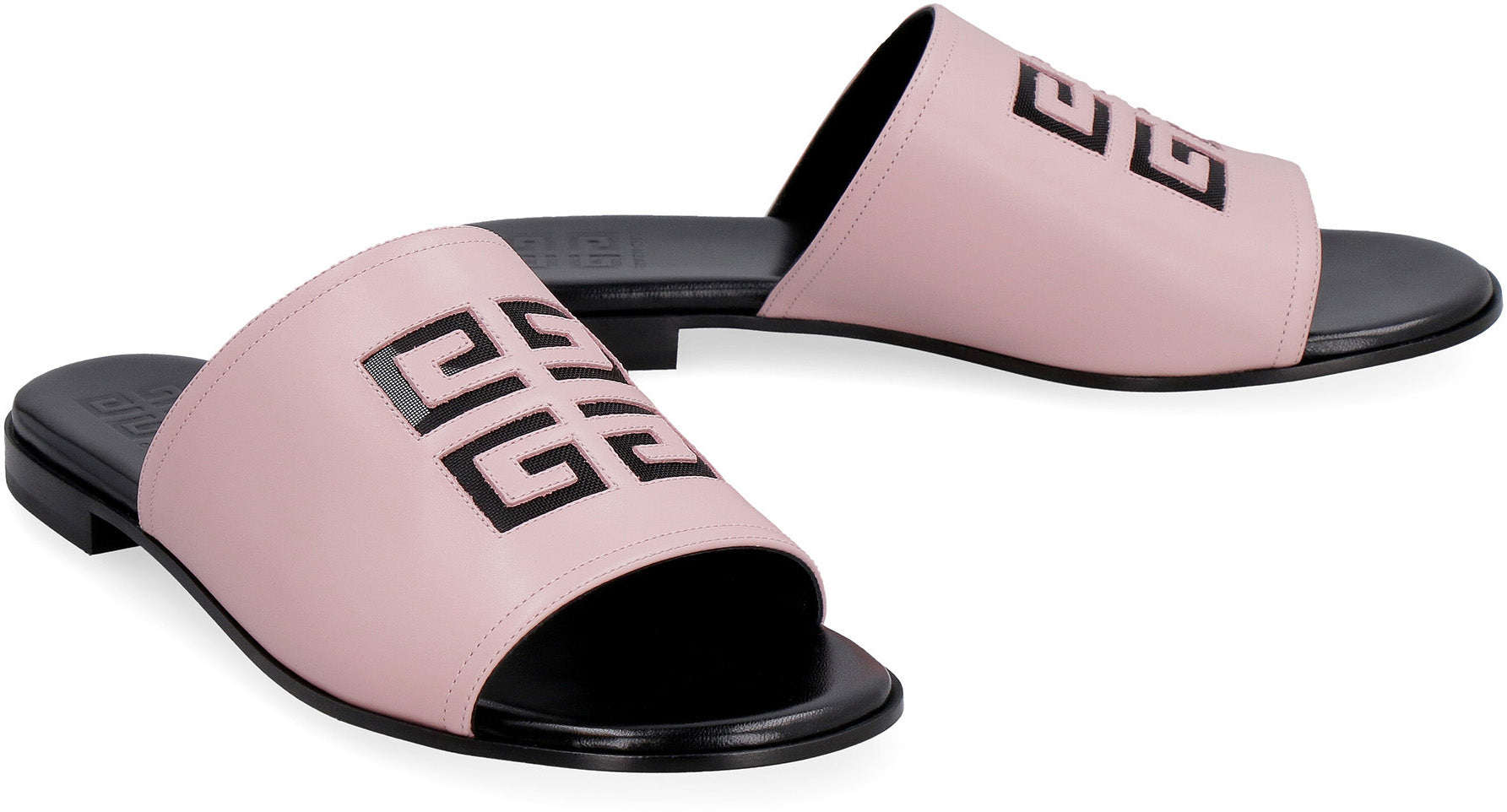 Givenchy 4G Leather Flat Sandals | LOZURI
