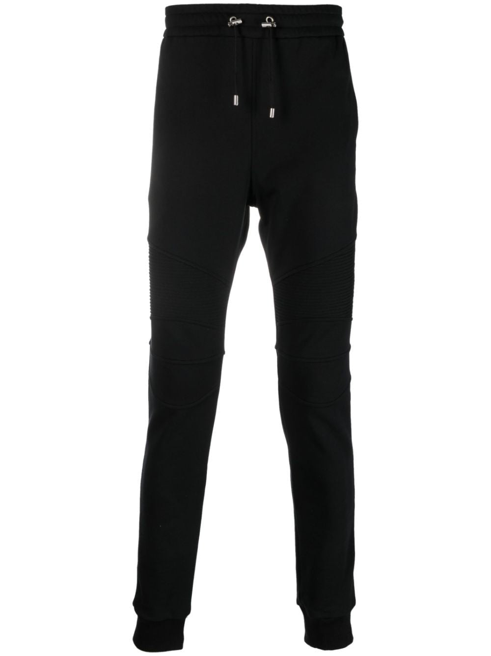 RIBBED BALMAIN FLOCK SWEATPANTS