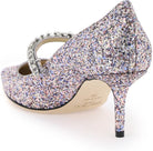 SPRMX JIMMY CHOO  BING 65 PUMPS WITH GLITTER AND CRYSTALS