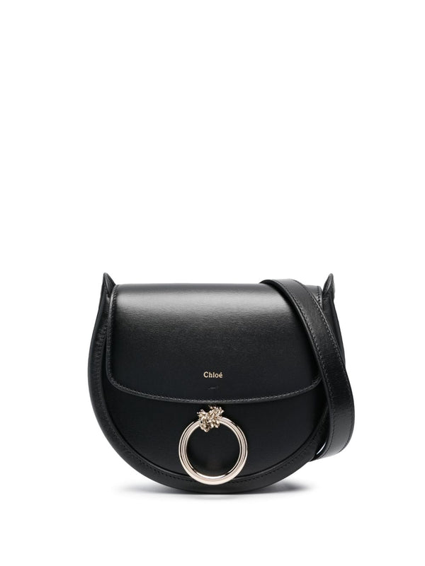 001 CHLOÉ CROSSBODY S BLACK SILVER CLOSURE