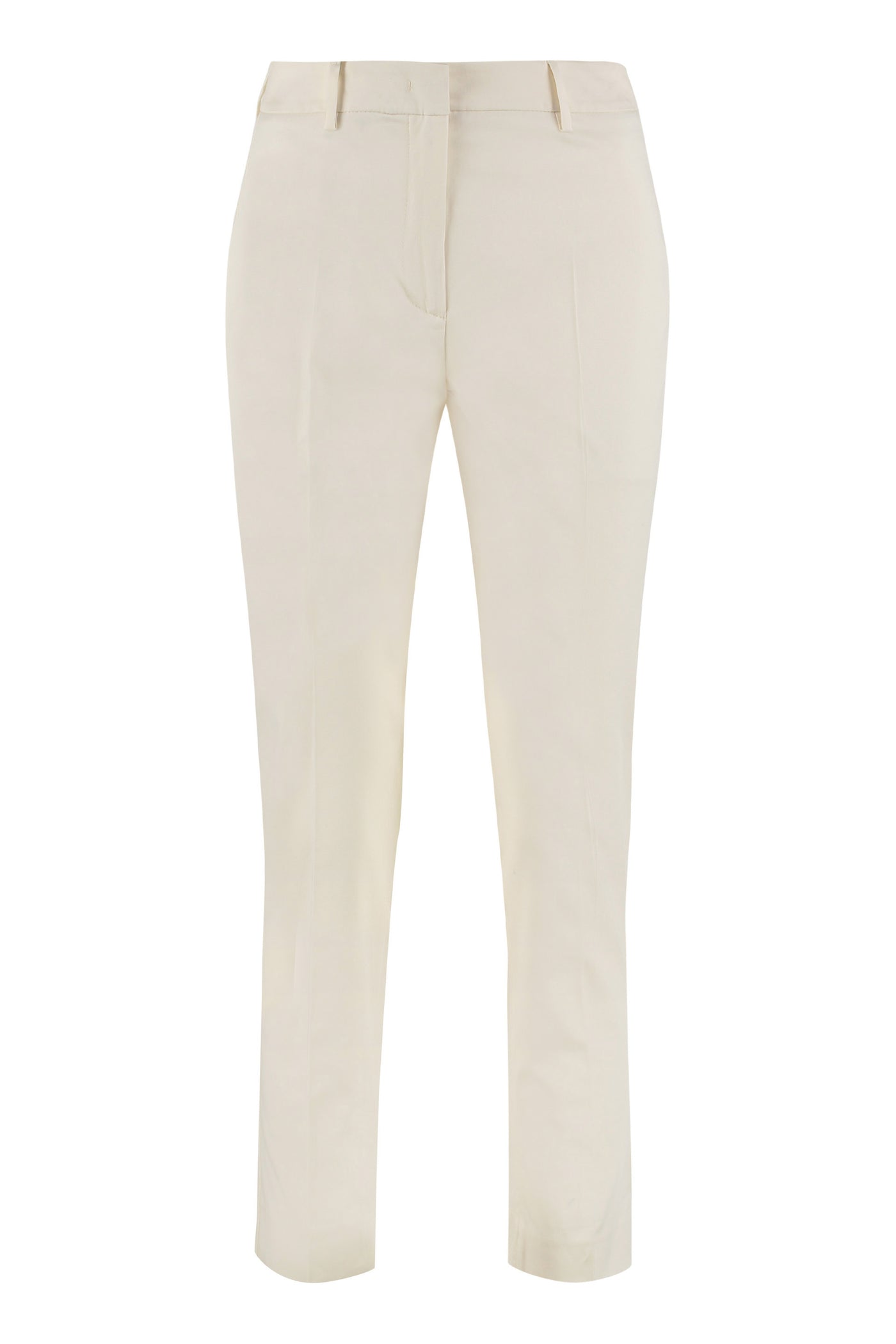 024 WEEKEND MAX MARA STRETCH COTTON STOVEPIPE TROUSERS