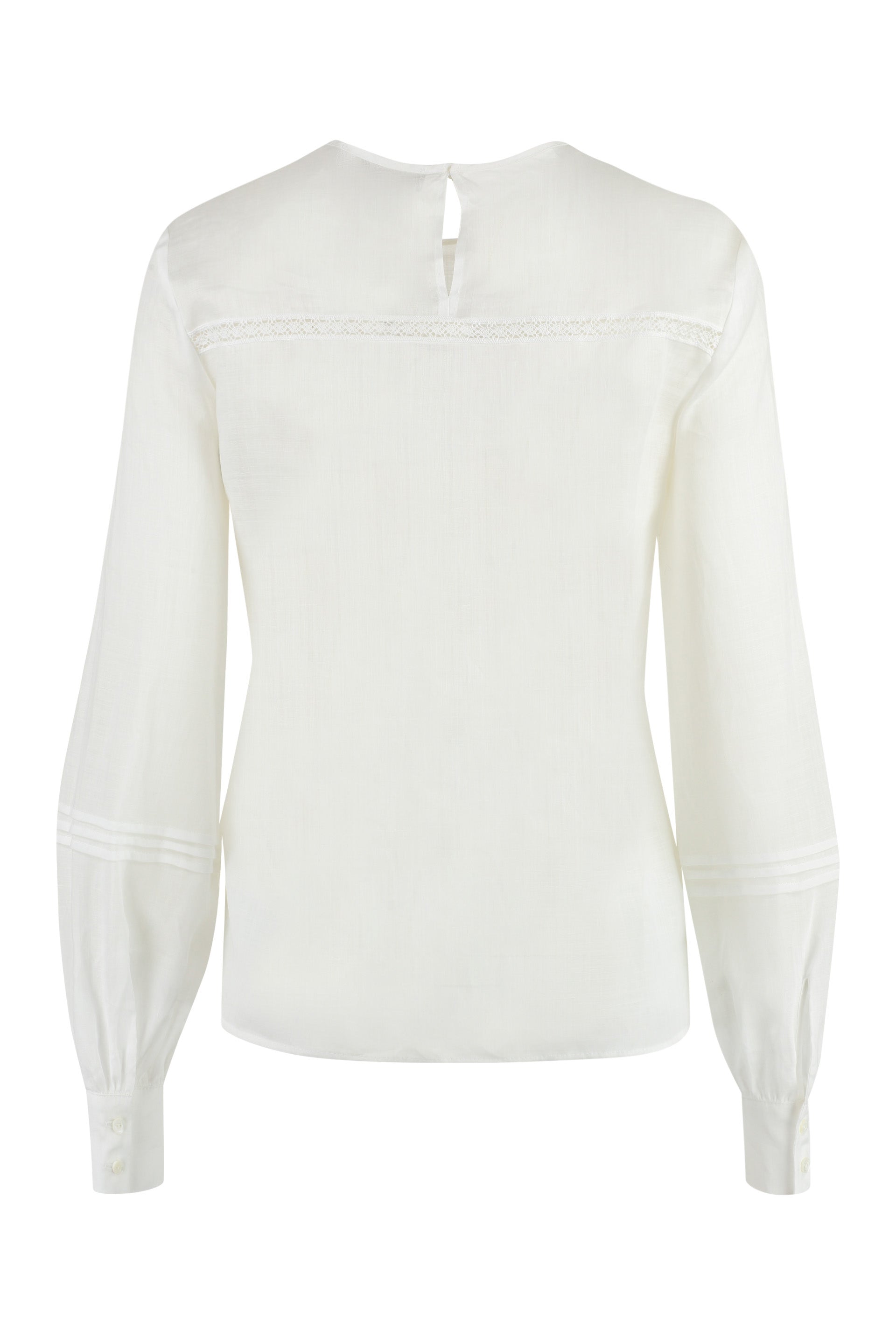 031 MAX MARA STUDIO CERVO RAMIE BLOUSE