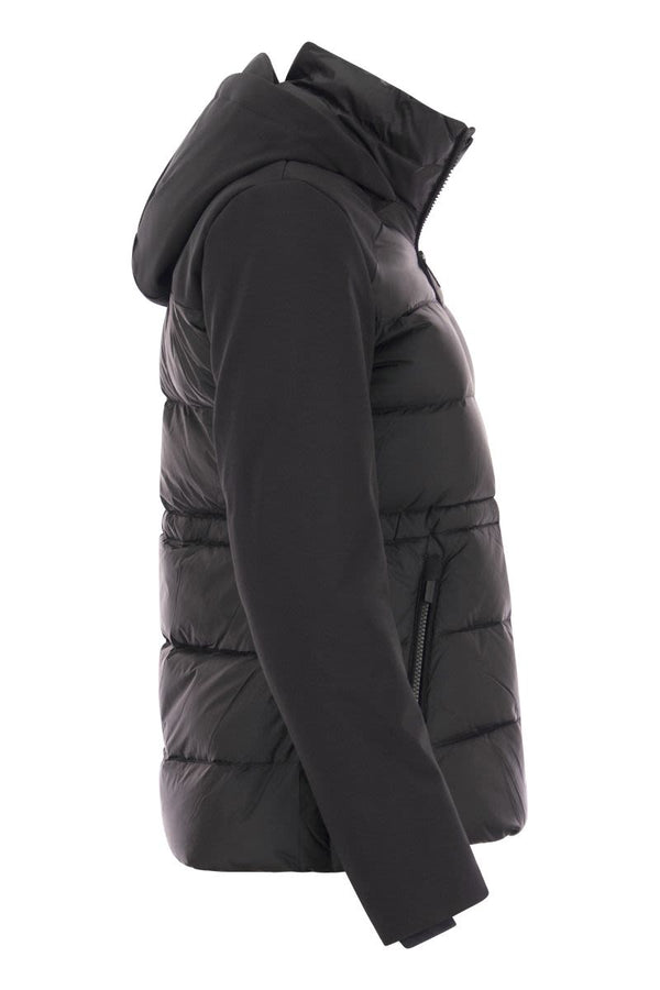 100 WOOLRICH QUILTED DOWN JACKET WITH HOOD