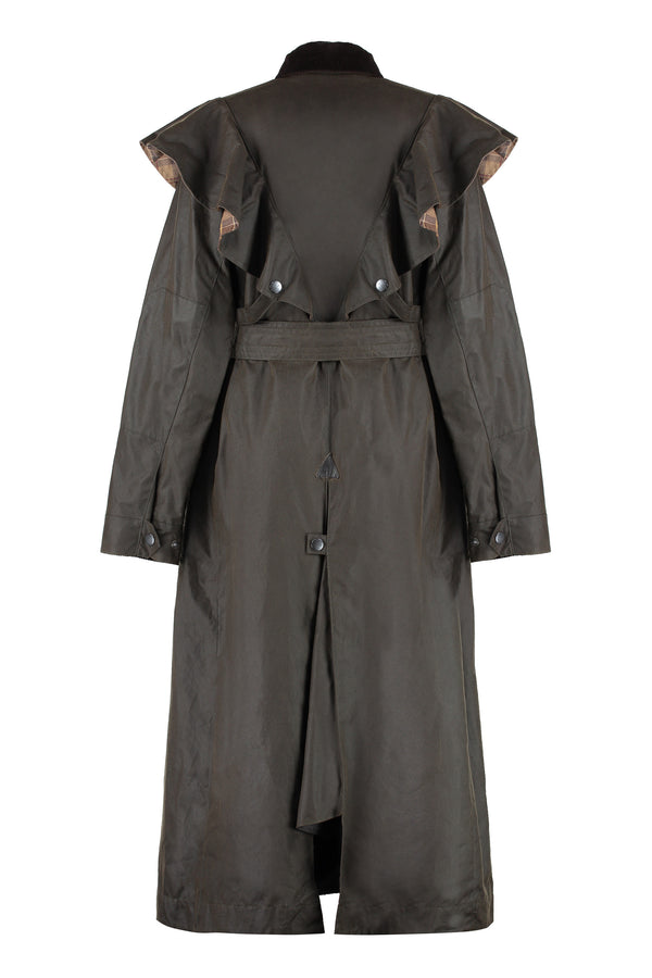 Waxed canvas 2024 trench coat