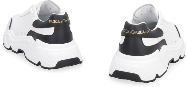 89697 DOLCE & GABBANA DAYMASTER LOGO DETAIL LEATHER SNEAKERS