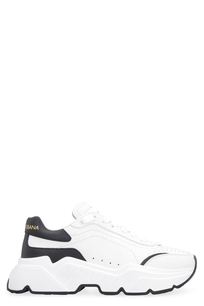 89697 DOLCE & GABBANA DAYMASTER LOGO DETAIL LEATHER SNEAKERS