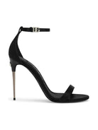 A763080999 DOLCE & GABBANA SATIN HEEL SANDALS