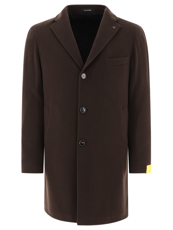 TAGLIATORE - Double-breasted Long Wool Coat