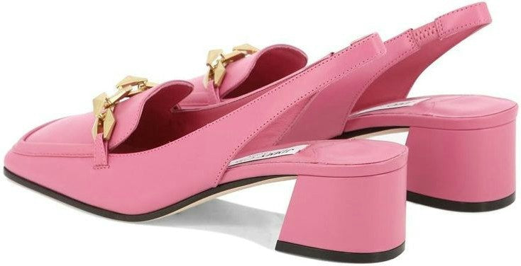 Pink JIMMY CHOO "DIAMOND TILDA 45" SLINGBACKS