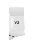 White Y-3 LOGO SOCKS