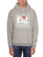 Grey DSQUARED2 COTTON SWEATSHIRT WITH HOOD