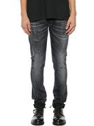 Black DONDUP JEANS IN DENIM MOD. GEORGE