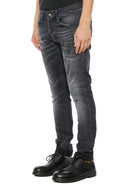 Black DONDUP JEANS IN DENIM MOD. GEORGE